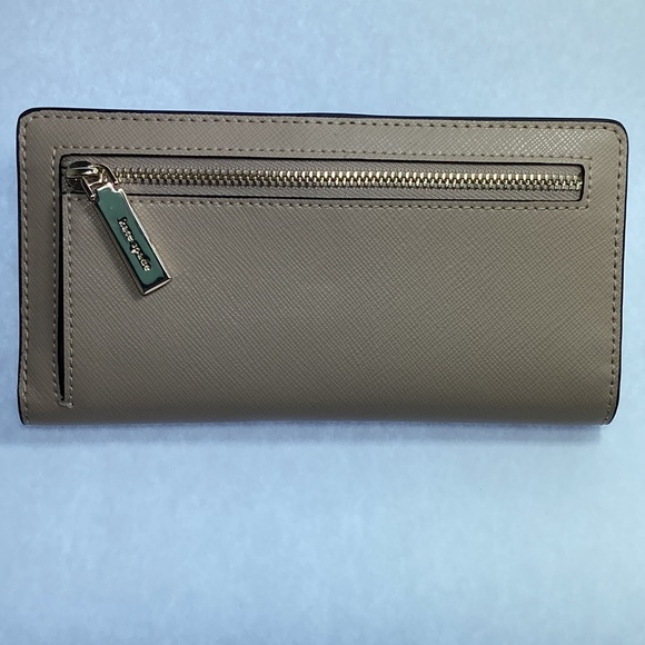 Kate Spade  Staci Large Slim Bifold Wallet Color Block Pattern - Picture 3 of 12